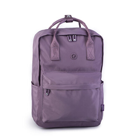 Nas Bag Unisex Sırt ve El Çantası Büyük Boy Su Geçirmez Sırt Çantası (29x40 cm ) Mor