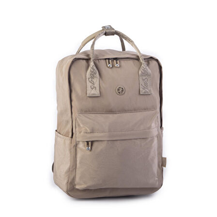 Nas Bag Unisex Sırt ve El Çantası Büyük Boy Su Geçirmez Sırt Çantası (29x40 cm ) Vizon 