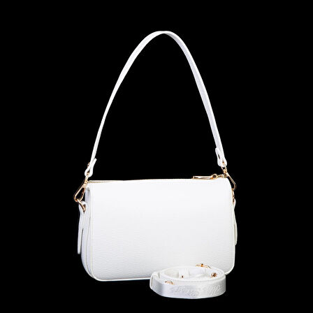 Nas Bag Kadın Omuz ve Çapraz Çanta Beyaz  Lopez
