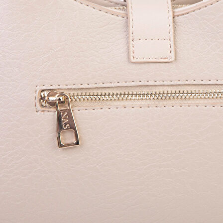 Nas Bag Kadın Oval Omuz ve Çapraz Çanta Kum Victoria