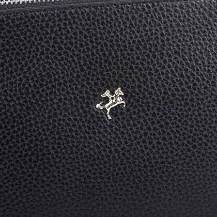 Nas Bag Kadın Omuz ve Çapraz Zincirli ve Uzun Çift Askılı (20x15 cm) Siyah Lopez