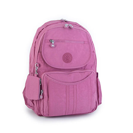 Nas Bag Unisex Büyük Boy  Zararlı Kimyasal İçermeyen Waterproof Sırt Çantası Gül Kurusu