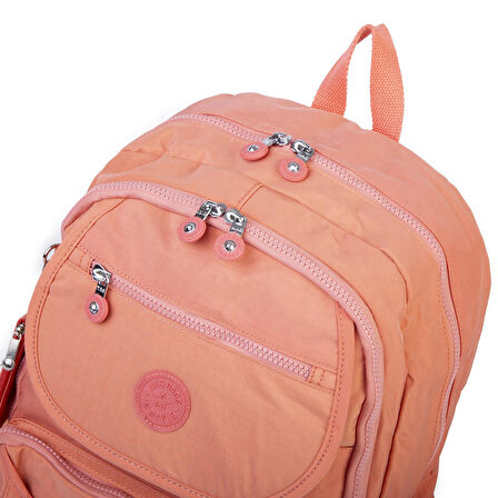 Nas Bag Unisex Büyük Boy  Zararlı Kimyasal İçermeyen Waterproof Sırt Çantası Somon