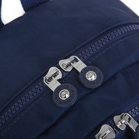 Nas Bag Unisex Zararlı Kimyasal İçermeyen Waterproof Sırt Çantası Lacivert