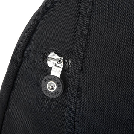 Nas Bag Unisex Zararlı Kimyasal İçermeyen Waterproof Sırt Çantası Siyah
