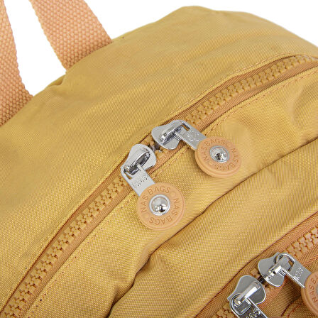 Nas Bag Unisex Zararlı Kimyasal İçermeyen Waterproof Sırt Çantası Sarı