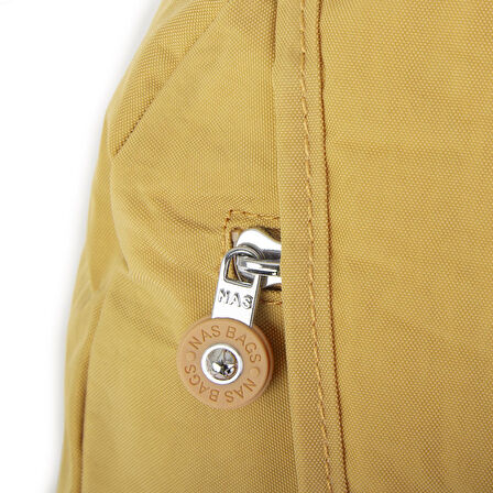 Nas Bag Unisex Zararlı Kimyasal İçermeyen Waterproof Sırt Çantası Sarı