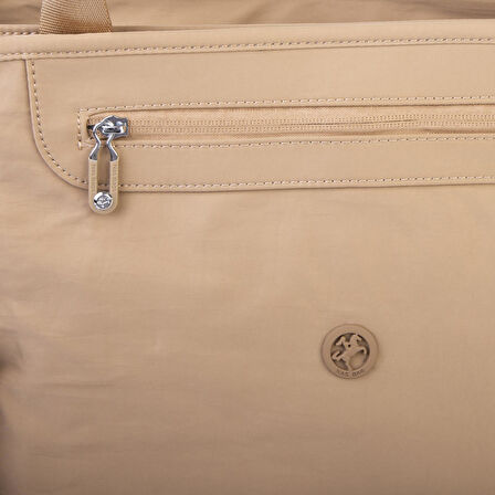 Nas Bag Kadın Omuz ve Çapraz Hafif Su İtici Kumaş Kum