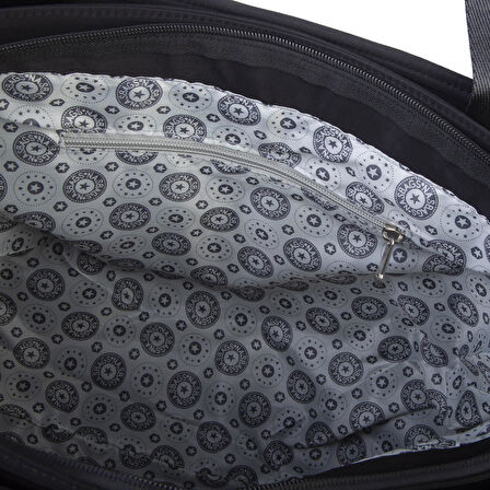 Nas Bag Kadın Omuz ve Çapraz Hafif Su İtici Kumaş Siyah