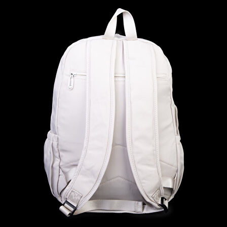 Nas Bag Unisex Büyük Boy Çok Gözlü Hafif Sırt Çantası Bej