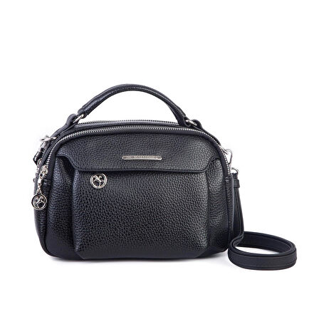 Nas Bag Kadın Çok Gözlü Mini El ve Çapraz Çanta Siyah  Lopez