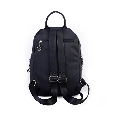 Nas Bag Kadın Çok Gözlü Sırt Çantası Siyah Buzzy