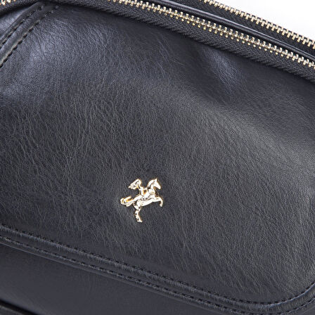 Nas Bag Kadın Mini Çok Gözlü El ve Çapraz Çanta Siyah