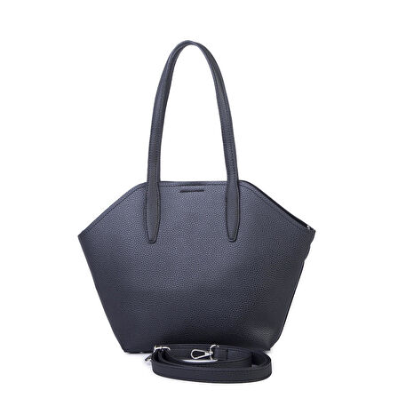  Nas Bag Kadın  Büyük Boy Omuz Çantası Çapraz Askılı Siyah Lopez