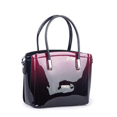 Nas Bag Kadın Mini El ve Çapraz Çanta Bordo Dumanlı 
