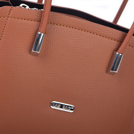 Nas Bag Kadın Mini El ve Çapraz Çanta Taba