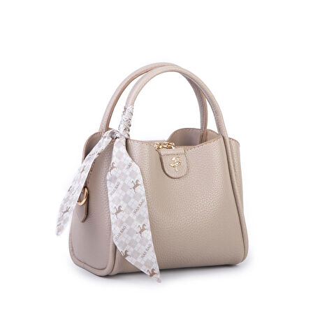 Nas Bag Fularlı Mini Boy El ve Çapraz Çanta Kum Lopez