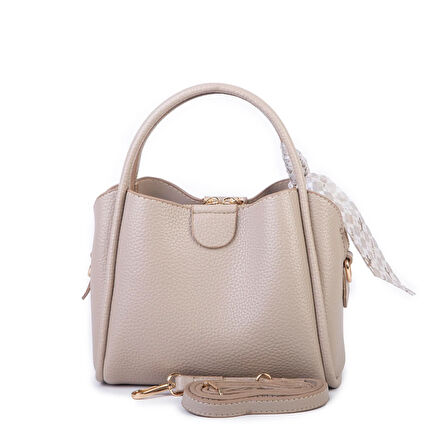 Nas Bag Fularlı Mini Boy El ve Çapraz Çanta Kum Lopez