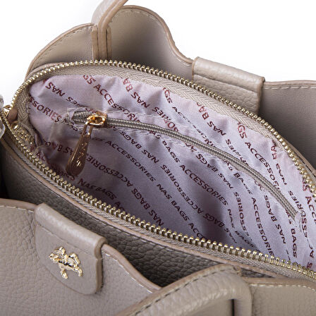 Nas Bag Fularlı Mini Boy El ve Çapraz Çanta Kum Lopez