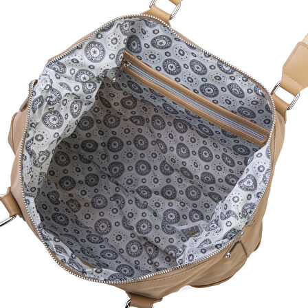  Nas Bag Ultra Hafif Su Geçirmez Spor Kadın Büyük Boy Omuz ve Çapraz  Çanta Bej