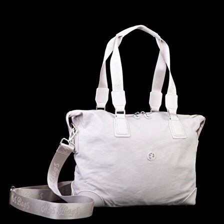  Nas Bag Ultra Hafif Su Geçirmez Spor Kadın Büyük Boy Omuz ve Çapraz  Çanta Krem