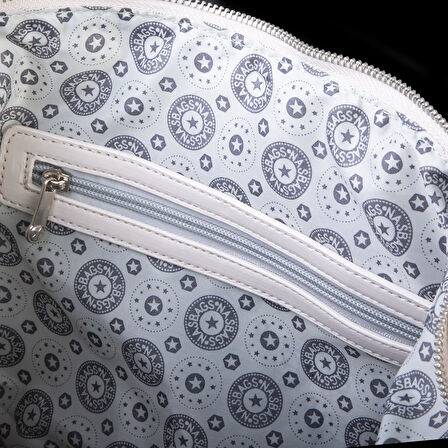  Nas Bag Ultra Hafif Su Geçirmez Spor Kadın Büyük Boy Omuz ve Çapraz  Çanta Krem