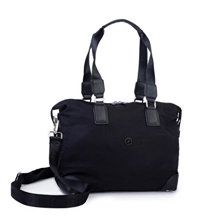  Nas Bag Ultra Hafif Su Geçirmez Spor Kadın Büyük Boy Omuz ve Çapraz  Çanta Siyah