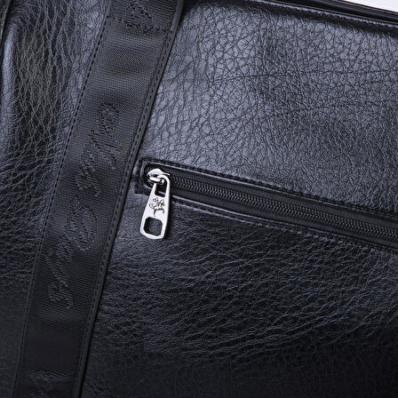 Nas Bag Kadın Extra Büyük Omuz Çantası ve Spor Çantası ( 46x36 cm ) Siyah Victoria