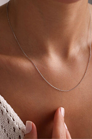 Beyaz Altın Hayalet Forse Kolye