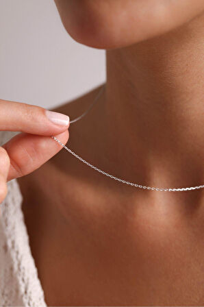 Beyaz Altın Hayalet Forse Kolye