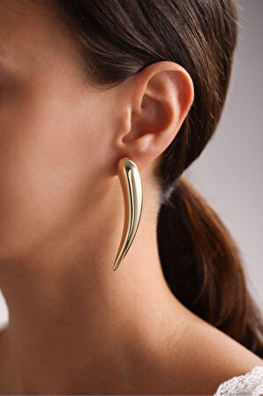 Fildişi Form Bigo Ivory Küpe