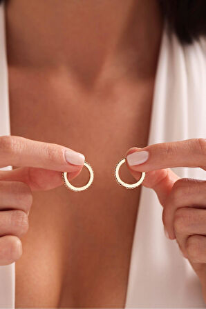 Kalemli Tube Halka Küpe