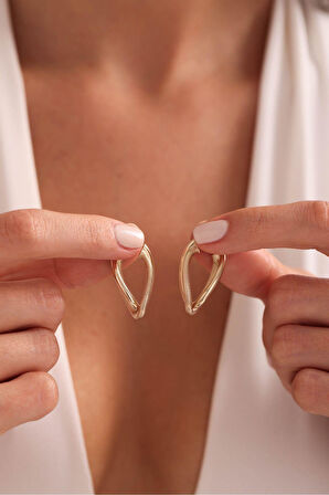 Satine Double Design Halka Küpe