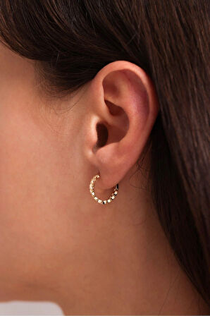 Kalın Yıldız Halka Küpe