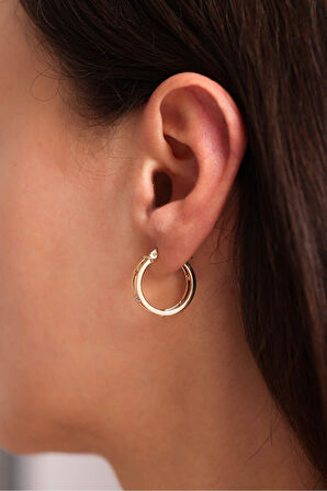 3 Renk Dorika Çift Halka Küpe