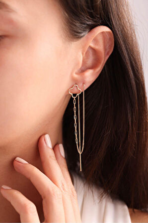 Zincirli Sallantılı Küpe