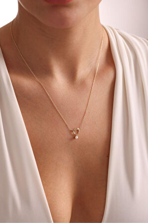 Miço Düğüm İnci Mozzo Perla Kolye