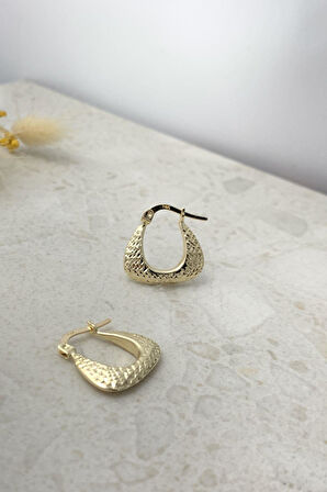 Kalemli Çanta Midye Küpe