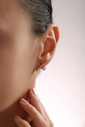 Yıldız Burgu Spine Küpe