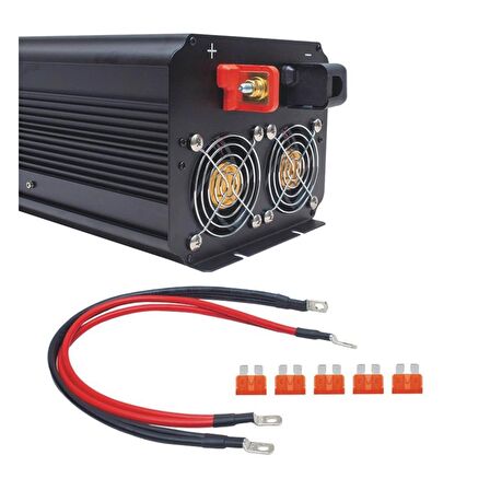 Powermaster Pwr1800-12 Çift Digital Ekranlı 12 Volt 1800 Watt Modified Sinus İnverter-19888