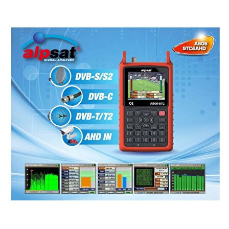 Satfinder 6 Alpsat AS06 HD Uydu  Bulucu STC-AHD Kamera Test 