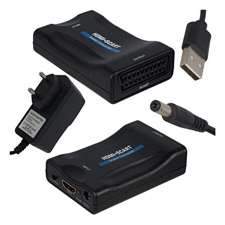 Powermaster HDMI to Scart Çevirici Adaptör