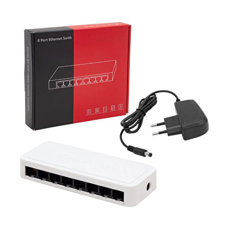 Powermaster 8 Port 10/100 Mbps Yönetilemez Switch PM-14054