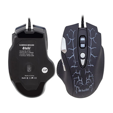 Hello HL-4719 Kablolu Oyuncu Gaming Mouse