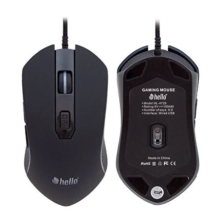 Hello HL-4729 Kablolu Oyuncu Gaming Mouse