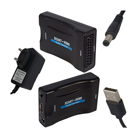 Powermaster PM-18588 Scart To HDMI Çevirici Adaptör
