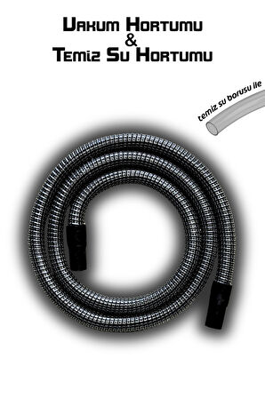 Koltuk Yıkama Makinelerine Uyumlu Cleanfast Vakum Hortumu Çelik Telli