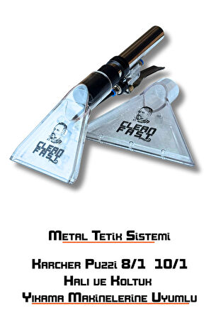 Halı ve Koltuk Yıkama Başlığı Vakum Aparatı Metal Tetikli Karcher Puzzi 8/1 10/1 Uyumlu