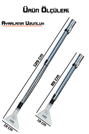 Teleskopik Halı Yıkama Aparatı Karcher Puzzi 8/1 10/1 Uyumlu