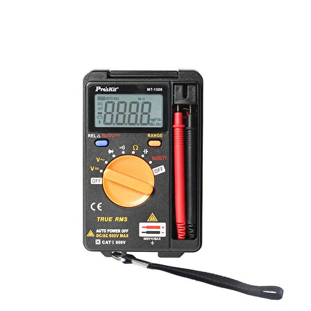 Luxury,  Cep Tipi True-rms Auto Range Dijital Multimetre Proskit MT-1506